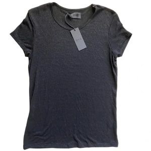 RtA Women’s Metallic Black Lurex T-shirt